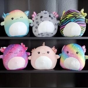 Squishmallow Scented Axolotl Mystery Squad Set of 6 8inches